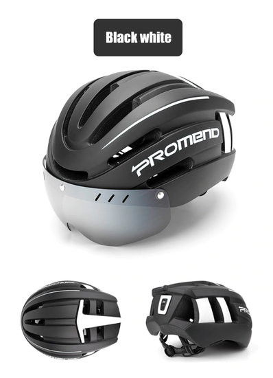 Helmet for cycling with visor